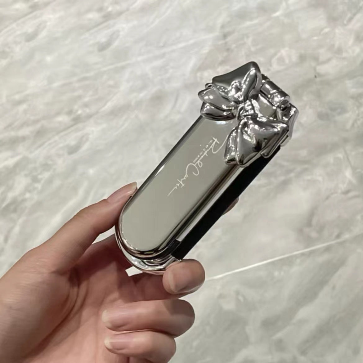 Folding Hair Brush With Mirror