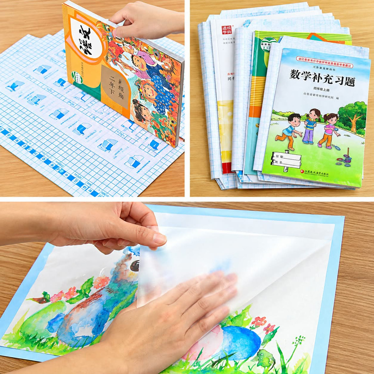 Transparent Paper Sticker Book Cover Film
