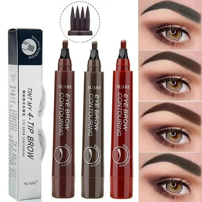 4 Point Waterproof Liquid Eyebrow Pencil
