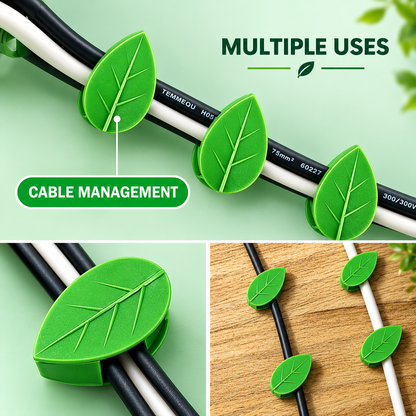 Leaf-Shaped Plant Climbing Wall Fixture Clips