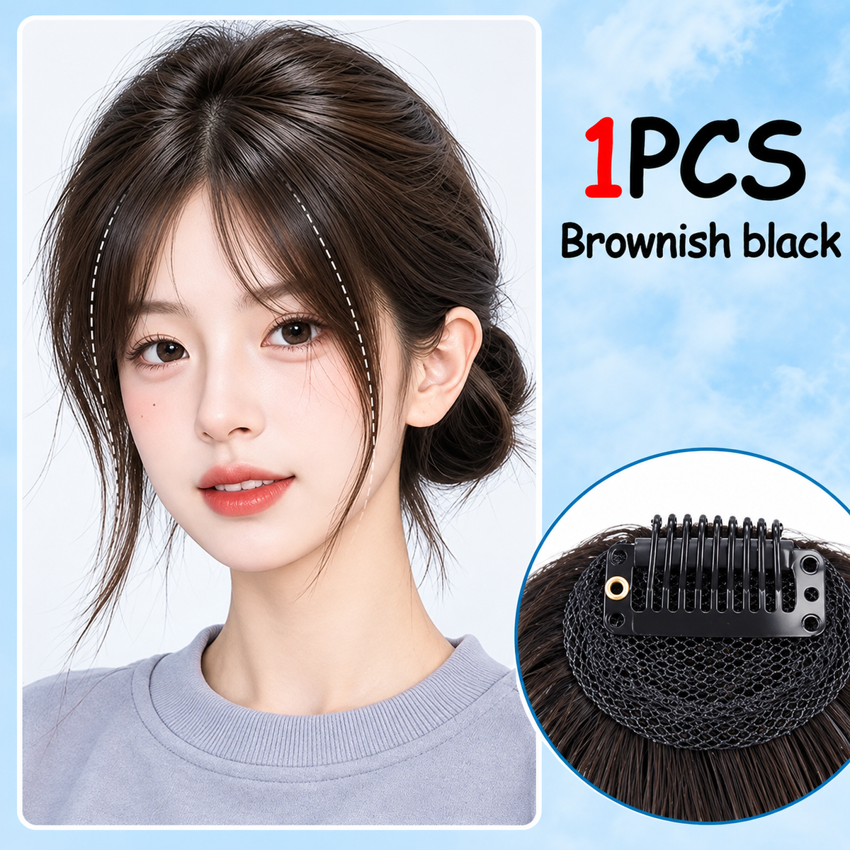 Women  Forehead Hair Extension