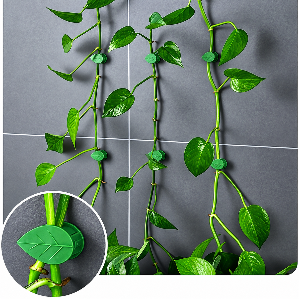Leaf-Shaped Plant Climbing Wall Fixture Clips